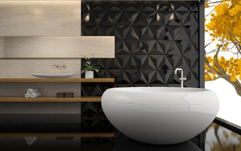 Textured Bathroom Designs