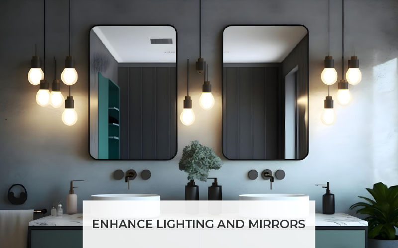 Enhance Lighting and Mirrors 